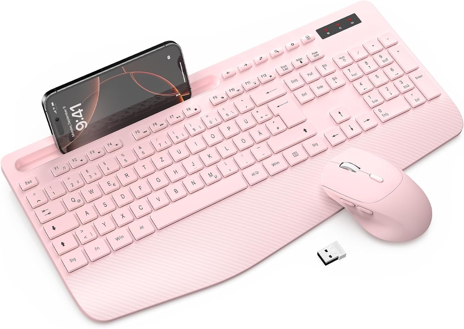 Ergonomisches Tastatur-Maus-Set QWERTZ - Schwarz - 31% Rabatt