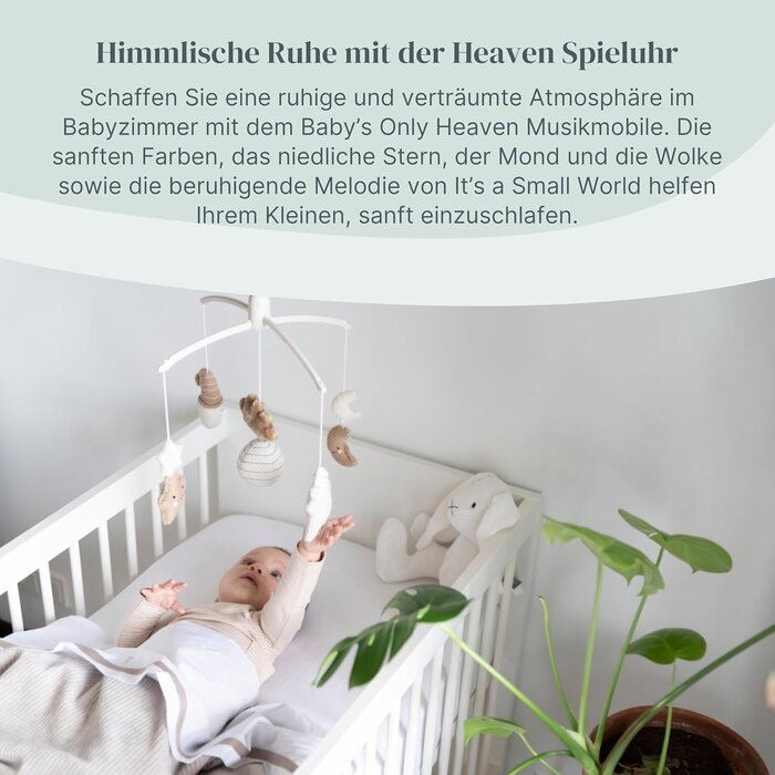 Babymobil mit Strickfiguren - Clay/Warm Linen - 33% Rabatt