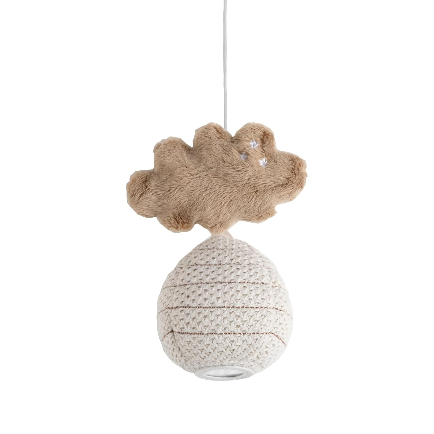 Babymobil mit Strickfiguren - Clay/Warm Linen - 33% Rabatt