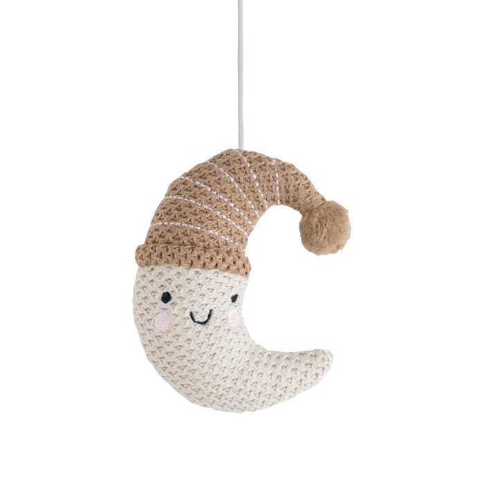 Babymobil mit Strickfiguren - Clay/Warm Linen - 33% Rabatt