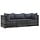 3-teiliges Loungeset aus Poly-Rattan Grau - 35% Rabatt