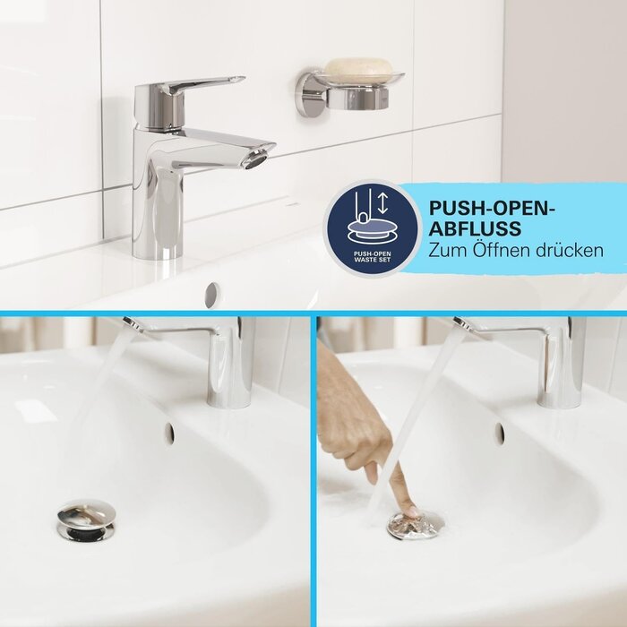 Waschtischarmatur 15 cm, chrom, wassersparend - 34% Rabatt