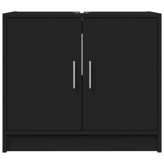 Vidaxl Waschtischunterschrank Schwarz 63x29x55 cm - 34% Rabatt
