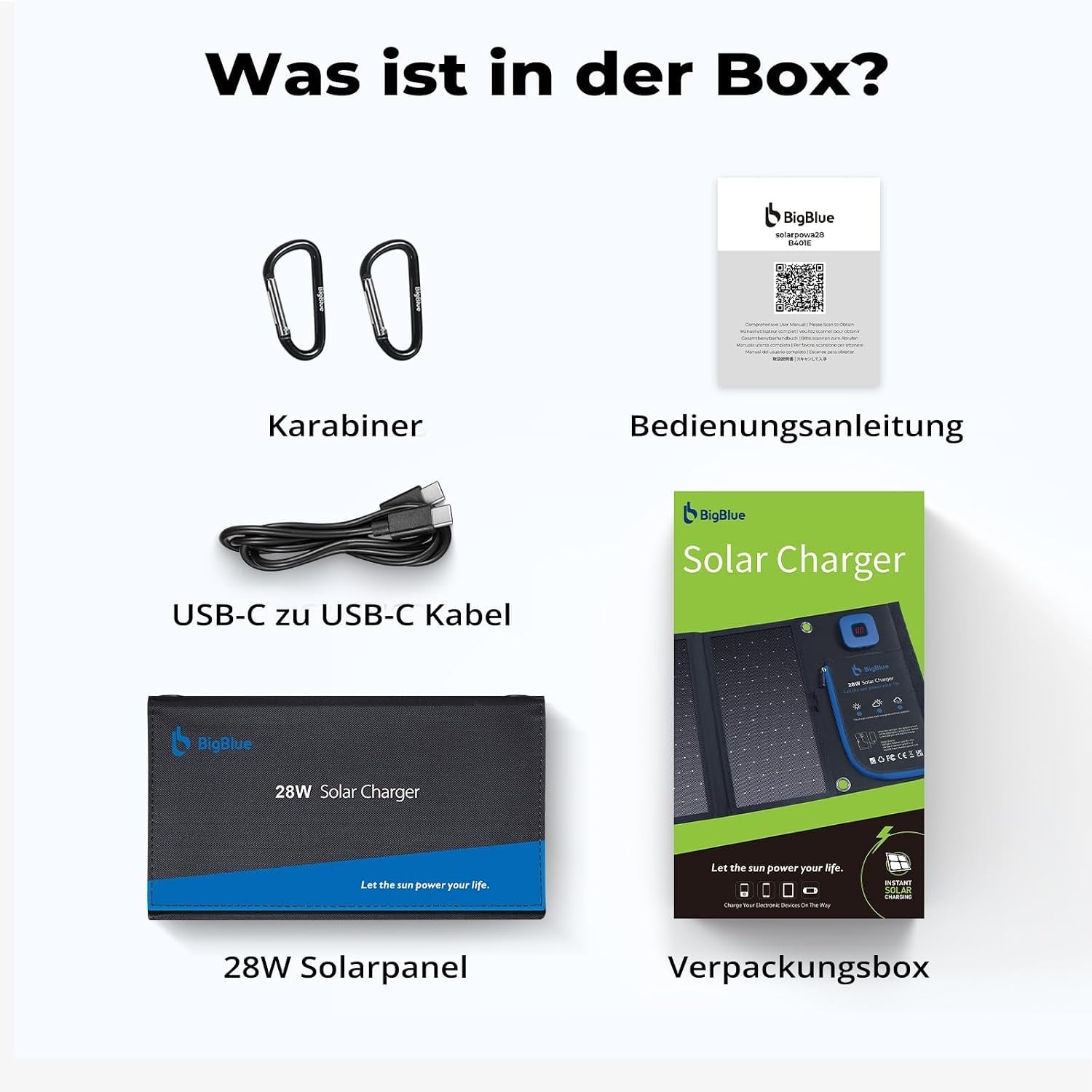 28W Faltbares Solar-Ladegerät mit USB-C - 29% Rabatt