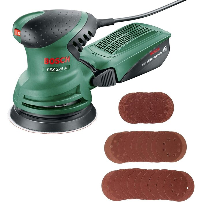 Exzenterschleifer 220W für Holz & Lacke - 33% Rabatt auf Retourenware