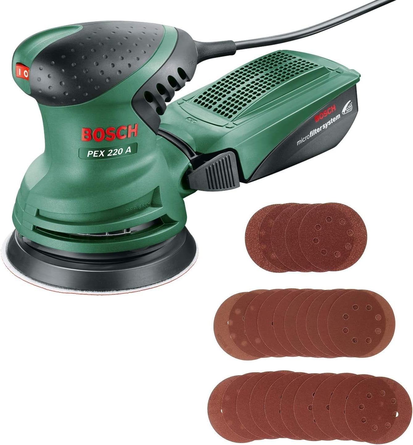 Exzenterschleifer 220W für Holz & Lacke - 33% Rabatt auf Retourenware
