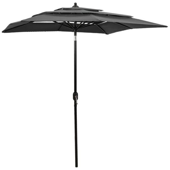 Vidaxl Sonnenschirm 200x200 cm Anthrazit - 3-stufig - 34% Rabatt