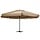 Doppel-Sonnenschirm 600 cm Taupe - Aluminiummast - 35% Rabatt