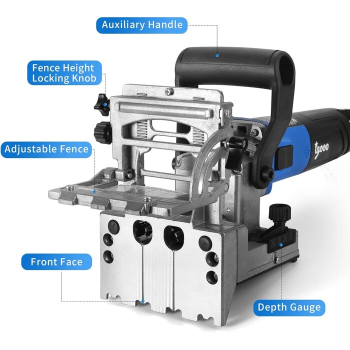 Dübelfräse DJ710 - 710W Doppelspindel-Fräse - 34% Rabatt