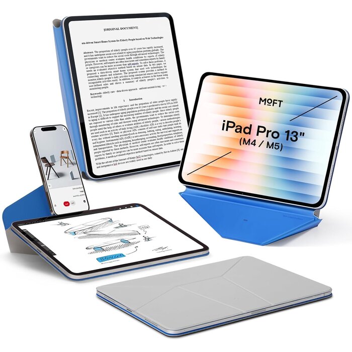 iPad Pro 13-Zoll Folio-Hülle, 20+ Winkel - 34% Rabatt - Zement/Saphir