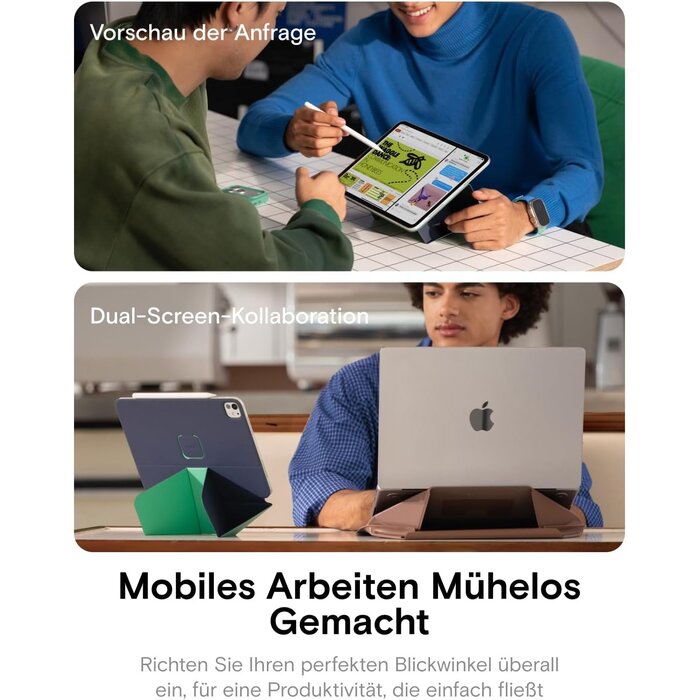 iPad Pro 13-Zoll Folio-Hülle, 20+ Winkel - 34% Rabatt - Zement/Saphir