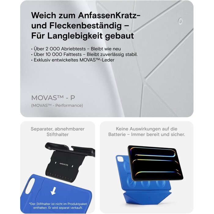 iPad Pro 13-Zoll Folio-Hülle, 20+ Winkel - 34% Rabatt - Zement/Saphir