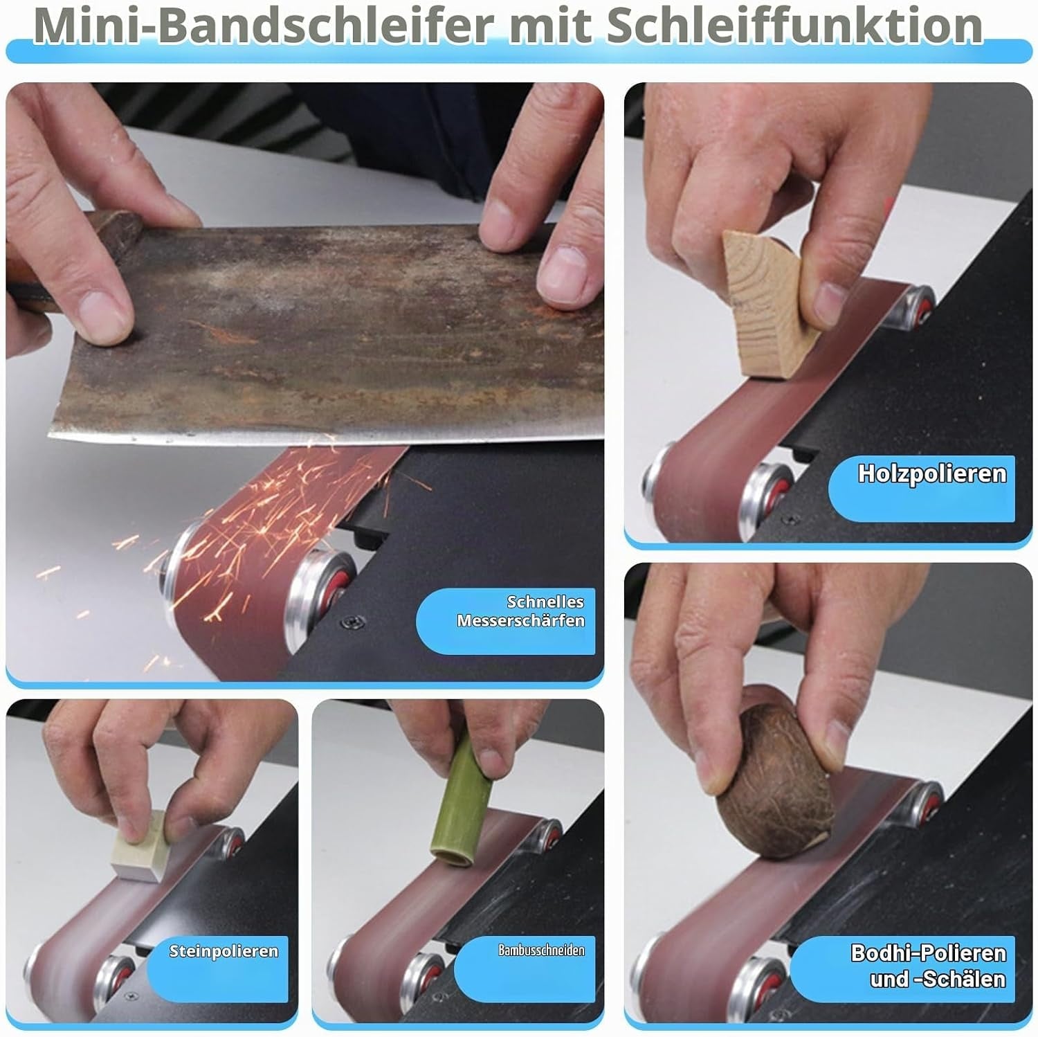 Mini Tischkreissäge & Bandschleifer - 200W - 34% Rabatt auf Auspackware