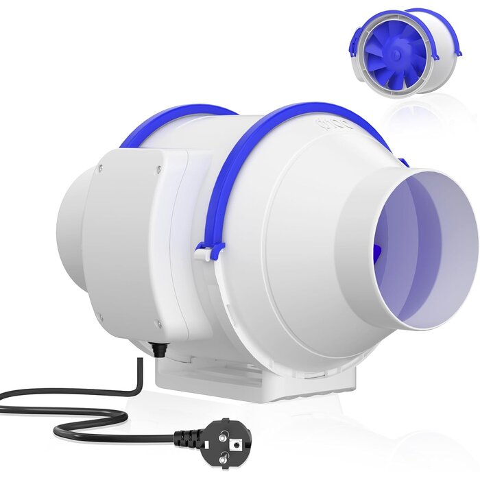 Rohrventilator 100 mm mit Drehzahlregler - 34% Rabatt auf Abluftventilator