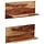 Massives Akazienholz Wandregal 2er-Set - 34% Rabatt