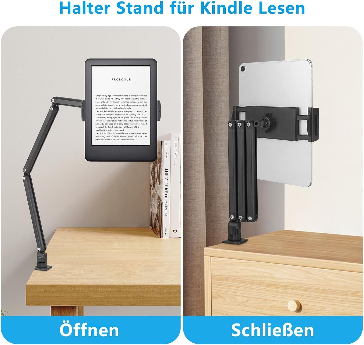 Verstellbarer Tablet & Monitor Ständer - 33% Rabatt - Schwarz - 360° drehbar