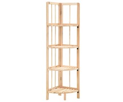 Vidaxl Eckregal aus Zedernholz 27x110cm - Beige - 33% Rabatt