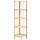 Eckregal aus Zedernholz, 27x27x110 cm - beige - 29% Rabatt