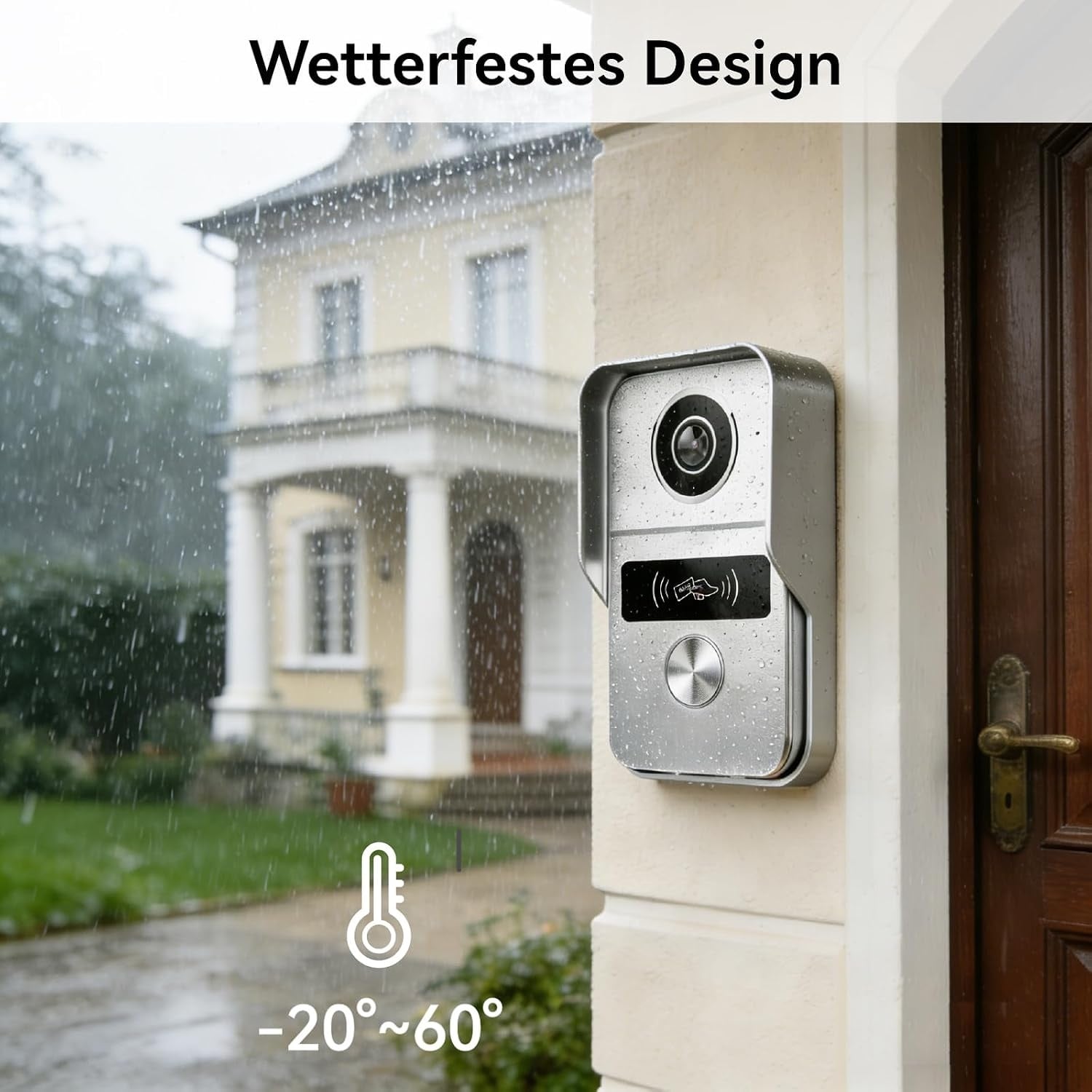 Video-Türsprechanlage 1080p, 2x 7 Zoll Touch, App-Steuerung - 35% Rabatt