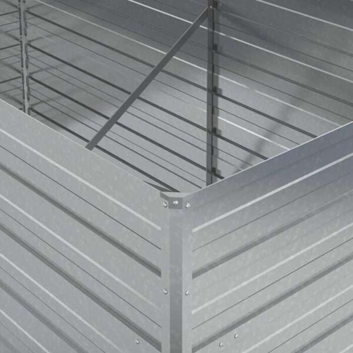 Vidaxl Hochbeet 160x80x77 cm aus verzinktem Stahl - 33% Rabatt