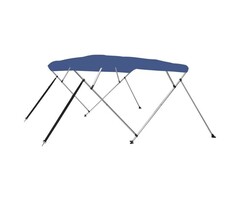Vidaxl Bimini-Top für Boote 243x196x137cm Marineblau - 52% Rabatt