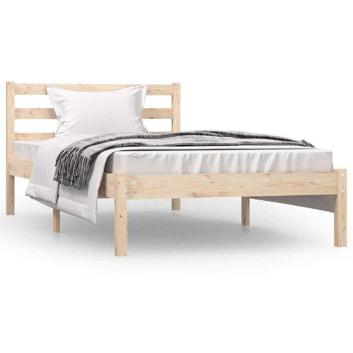 Vidaxl Massives Kiefernholz Bettgestell 90x190 cm - 34% Rabatt - Ausgepackt
