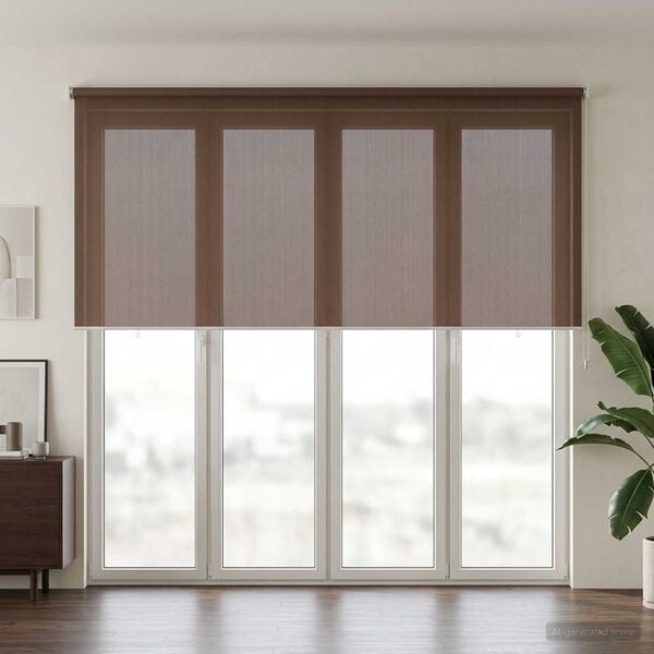 Vidaxl Außenrollo aus HDPE in Taupe, 400 x 140 cm, 34% Rabatt