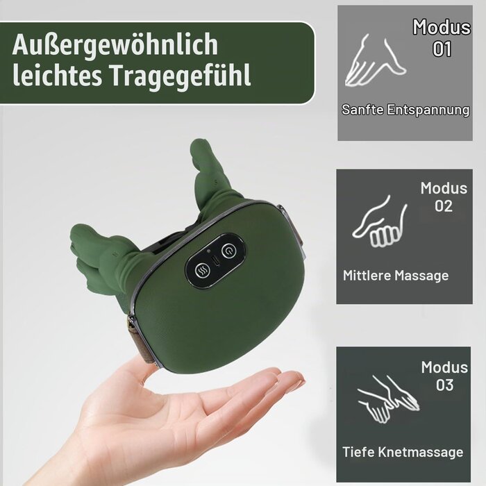 4D Nacken- & Schultermassagegerät Shiatsu - 33% Rabatt - Kabellos & Beheizbar