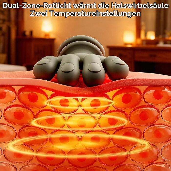 4D Nacken- & Schultermassagegerät Shiatsu - 33% Rabatt - Kabellos & Beheizbar