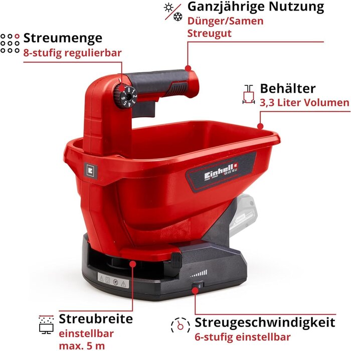 Einhell Universal-Streugerät 18V - 3,3 Liter - 33% Rabatt