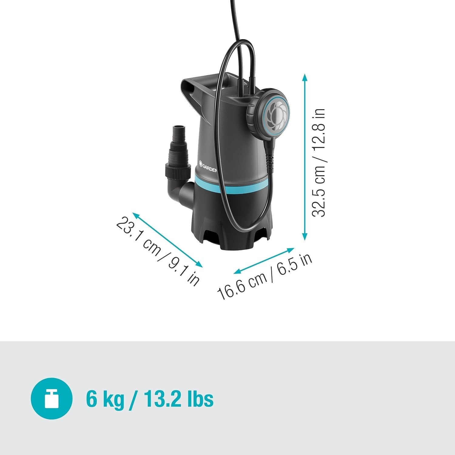 Schmutzwasser-Tauchpumpe 20.000 l/h mit Schwimmerschalter - 34% Rabatt