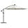 Ampelschirm 350 cm Sand mit LED & Kurbel - 35% Rabatt