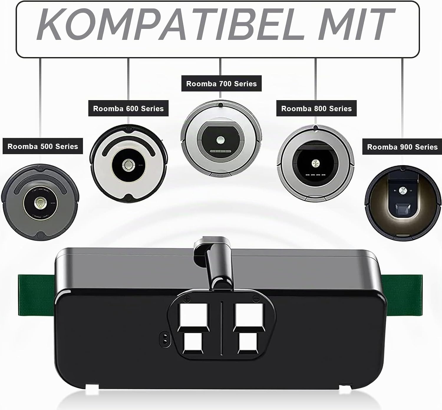 Ersatzakku für Saugroboter 14,4V 6400mAh - 32% Rabatt