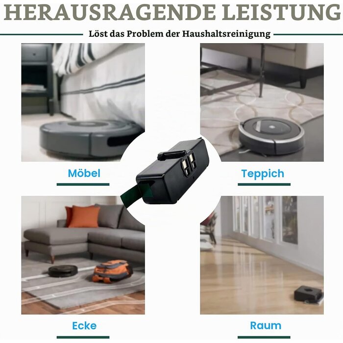 Ersatzakku für Saugroboter 14,4V 6400mAh - 32% Rabatt