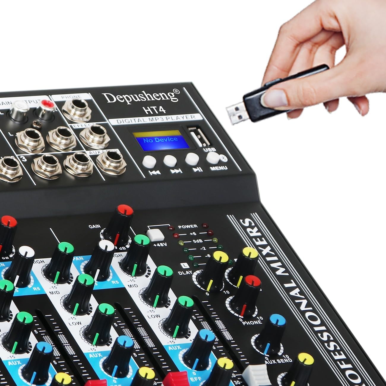 4-Kanal Audio-Mischpult mit USB & Bluetooth - 34% Rabatt