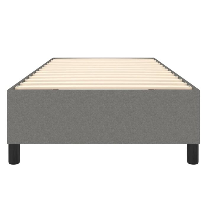Bettgestell 80x200 cm Stoff Dunkelgrau - 34% Rabatt
