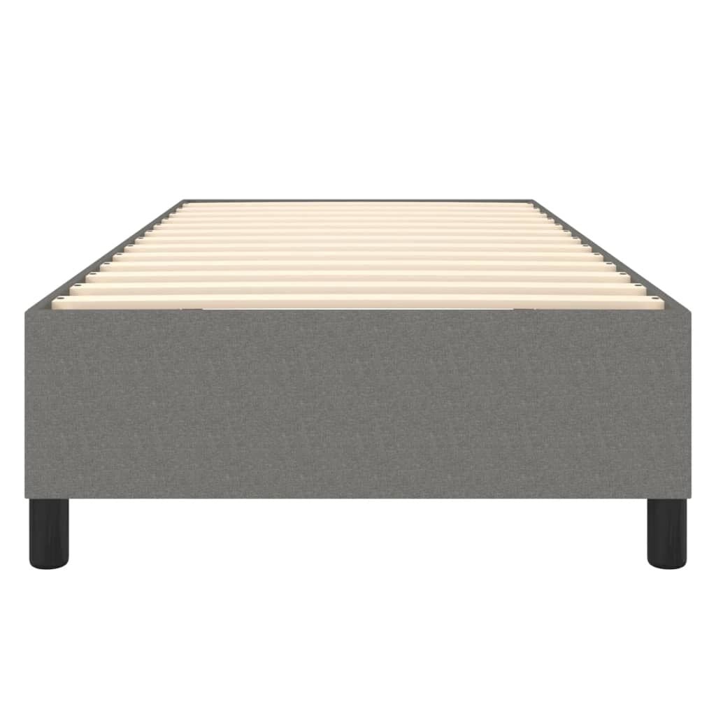 Bettgestell 80x200 cm Stoff Dunkelgrau - 34% Rabatt