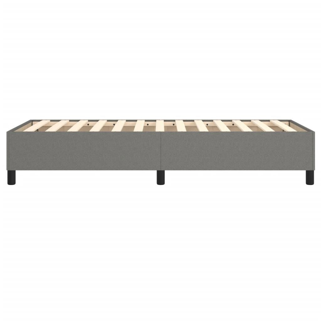 Bettgestell 80x200 cm Stoff Dunkelgrau - 34% Rabatt
