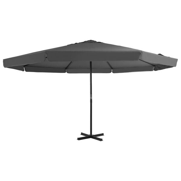 Ampelschirm 500 cm Anthrazit - Aluminiummast - 35% Rabatt