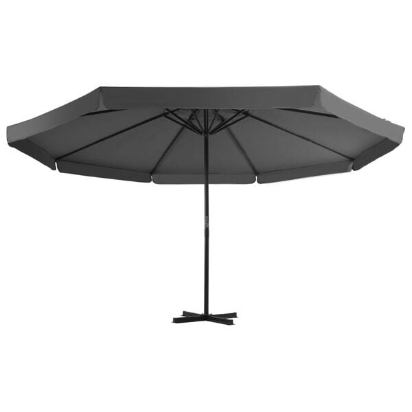 Ampelschirm 500 cm Anthrazit - Aluminiummast - 35% Rabatt