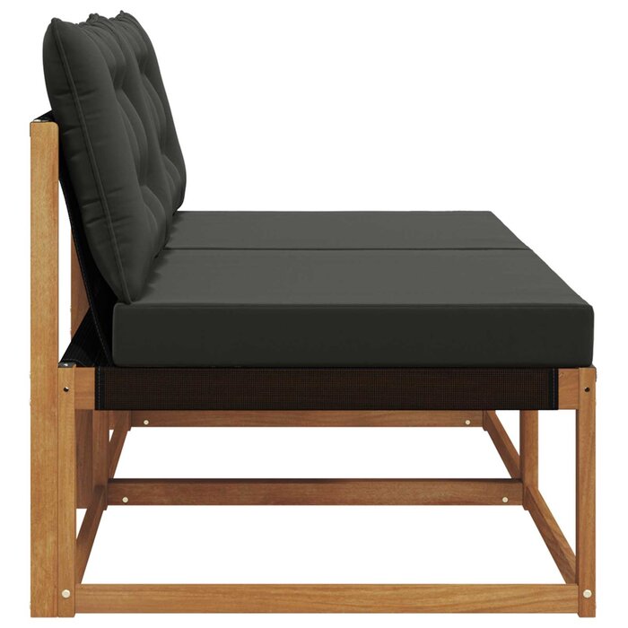 Modulares Gartensofa Akazienholz, 2er Set - 34% Rabatt