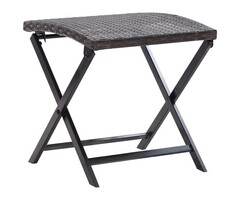Vidaxl Klapphocker aus Poly-Rattan Braun - 49% Rabatt