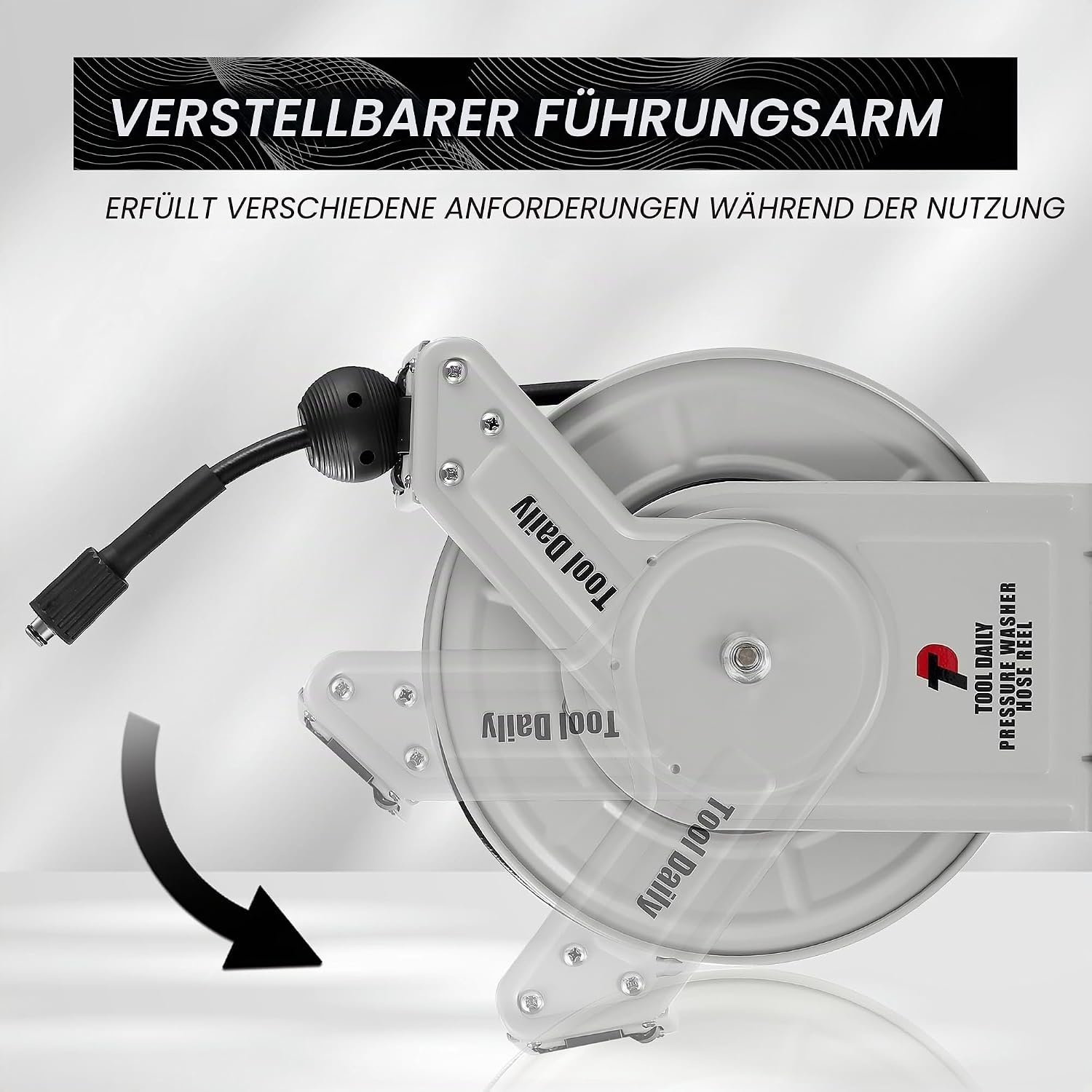 Profi Hochdruckreiniger Schlauchaufroller 18m, 250 bar - 35% Rabatt