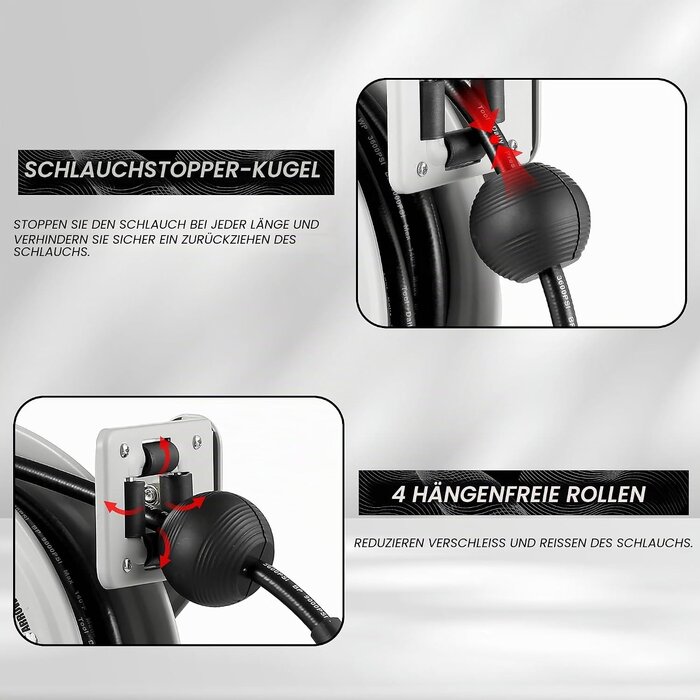 Profi Hochdruckreiniger Schlauchaufroller 18m, 250 bar - 35% Rabatt