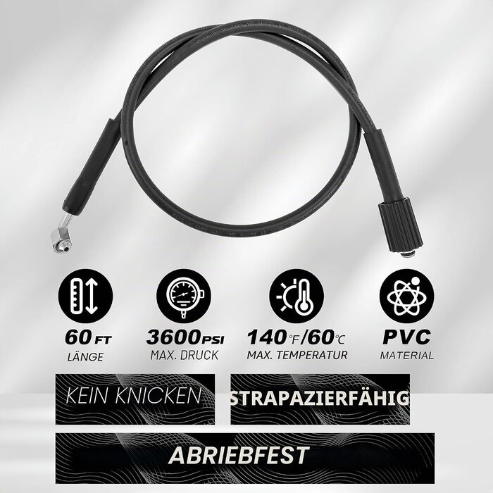 Profi Hochdruckreiniger Schlauchaufroller 18m, 250 bar - 35% Rabatt