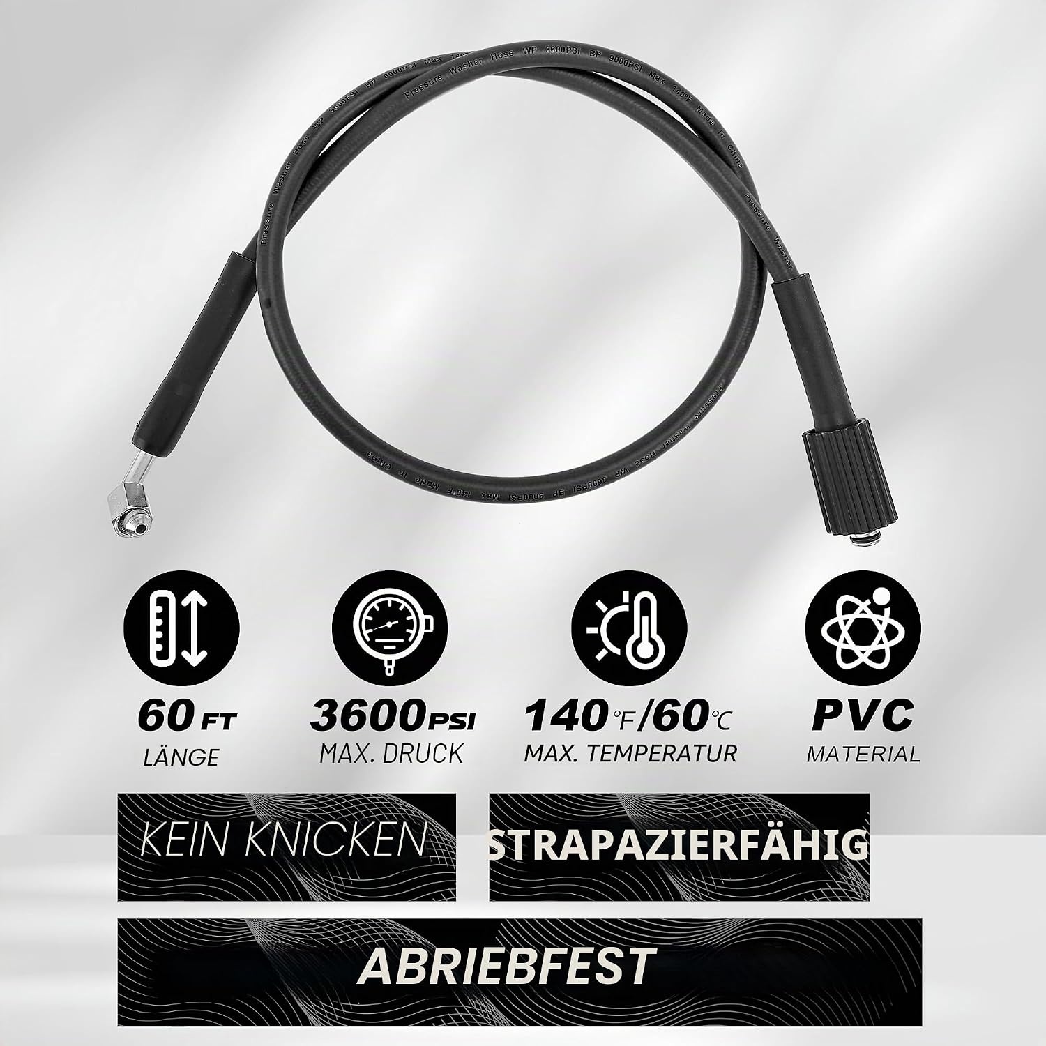 Profi Hochdruckreiniger Schlauchaufroller 18m, 250 bar - 35% Rabatt