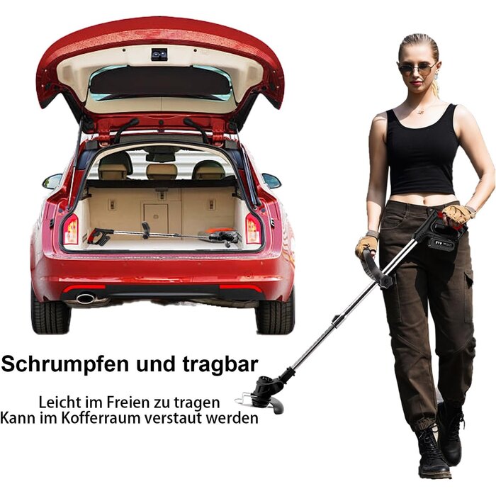 Akku-Rasentrimmer 24V, teleskopisch, 16 Messer - 34% Rabatt