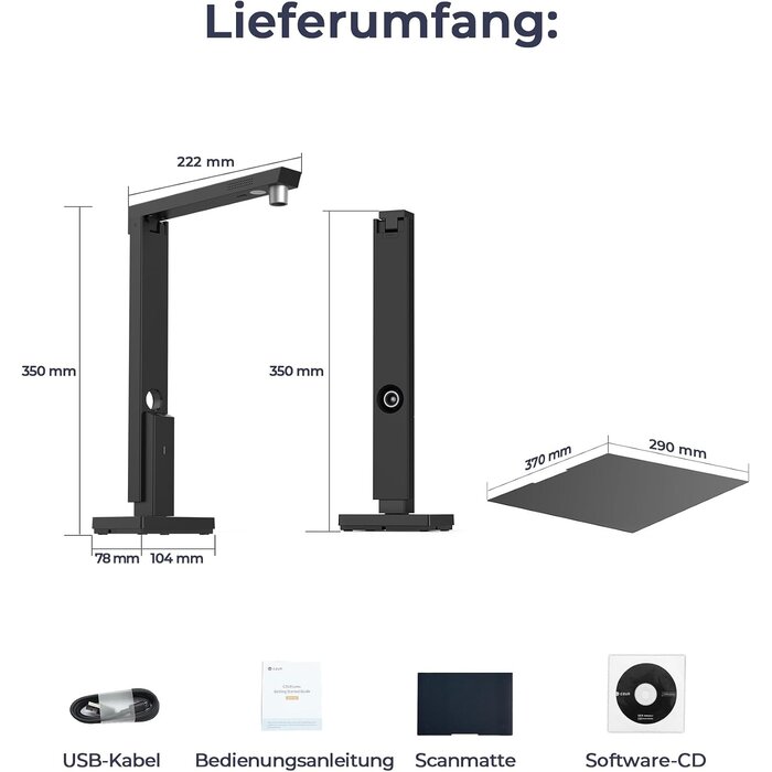 Tragbarer Dokumentenscanner A4 mit OCR - 34% Rabatt auf Ausgepackt-Modell