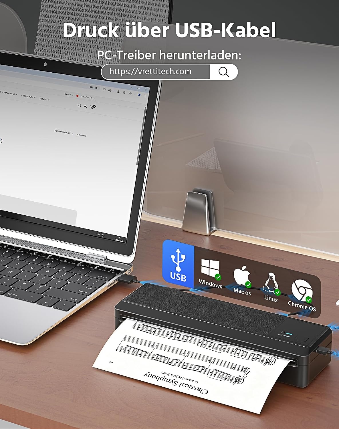 Mobiler A4 Thermodrucker P83 - 34% Rabatt auf diesen tragbaren Drucker