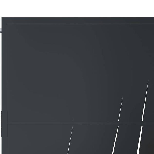 Gartentor 105x155 cm Anthrazit Laser-Design - 35% Rabatt